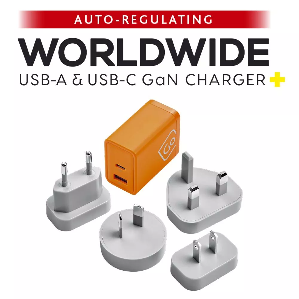 Multiadapter för USB-laddning 65W PD (1 x USB-C & 1 x USB-A)