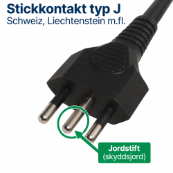Stickkontakt typ J