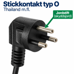 Stickkontakt typ O